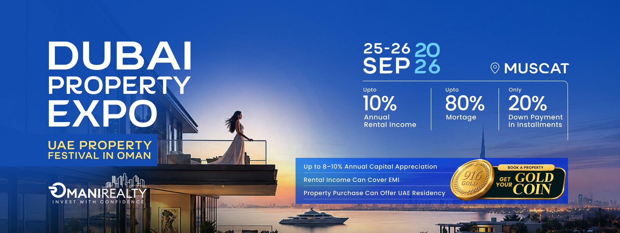 Dubai Property Expo — UAE Property Festival in Oman, 25–26 September 2026, Muscat